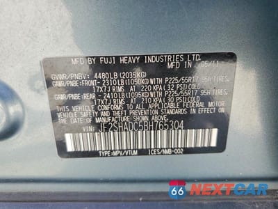 Zdjęcie 13 z 13 samochodu: 2011 SUBARU FORESTER 2.5X PREMIUM VIN:JF2SHADC5BH765304 - miniatura