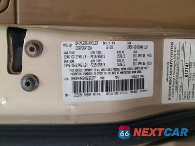 Zdjęcie 13 z 13 samochodu: 2000 DODGE GRAND CARAVAN SE VIN:1B4GP44R5YB637277 - miniatura