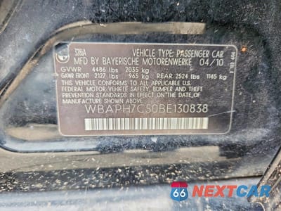 Zdjęcie 12 z 12 samochodu: 2011 BMW 328 I VIN:WBAPH7C50BE130838 - miniatura