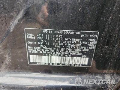 Zdjęcie 12 z 12 samochodu: 2024 SUBARU CROSSTREK WILDERNESS VIN:4S4GUHU67R3748221 - miniatura