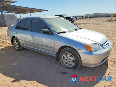 Czwarte zdjęcie samochodu z boku: 2003 HONDA CIVIC LX VIN:2HGES16503H575628 - miniatura