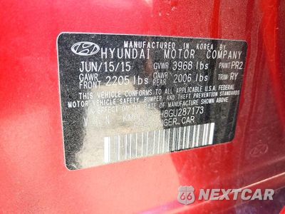 Zdjęcie 12 z 12 samochodu: 2016 HYUNDAI ELANTRA GT BASE VIN:KMHD35LH8GU287173 - miniatura
