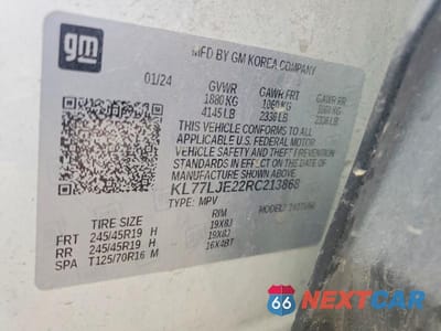 Zdjęcie 13 z 13 samochodu: 2024 CHEVROLET TRAX 2RS VIN:KL77LJE22RC213868 - miniatura