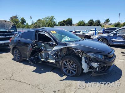 Czwarte zdjęcie samochodu z boku: 2020 HONDA CIVIC EX VIN:19XFC1F34LE215045 - miniatura