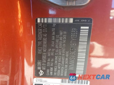 Zdjęcie 13 z 13 samochodu: 2011 MINI COOPER S VIN:WMWSV3C5XBTY13539 - miniatura