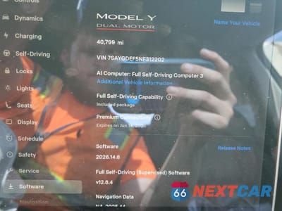Zdjęcie 8 z 10 samochodu: 2022 TESLA MODEL Y VIN:7SAYGDEF5NF312202 - miniatura