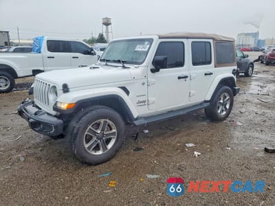 2019 JEEP WRANGLER UNLIMITED SAHARA 1C4HJXEN0KW520633 - główne zdjęcie licytacji z USA - miniatura
