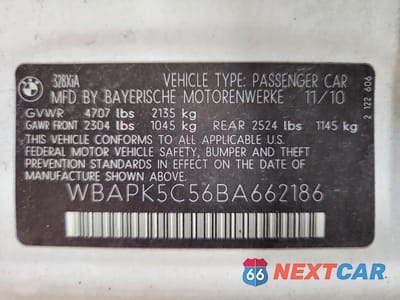 Zdjęcie 12 z 12 samochodu: 2011 BMW 328 XI SULEV VIN:WBAPK5C56BA662186 - miniatura