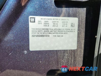Zdjęcie 12 z 12 samochodu: 2013 CADILLAC XTS PLATINUM VIN:2G61U5S39D9213749 - miniatura