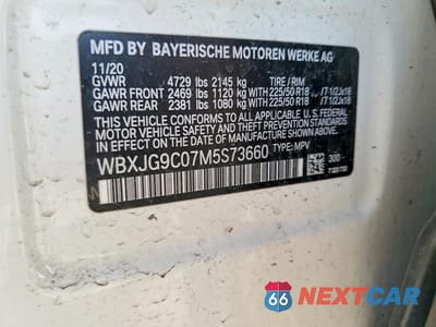 Zdjęcie 13 z 13 samochodu: 2021 BMW X1 XDRIVE28I VIN:WBXJG9C07M5S73660 - miniatura