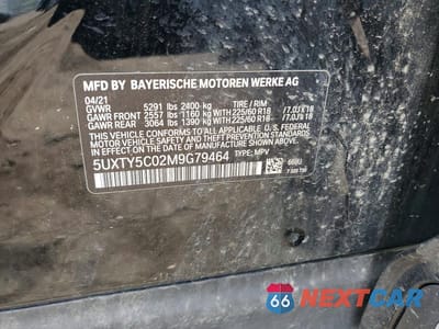Zdjęcie 13 z 13 samochodu: 2021 BMW X3 XDRIVE30I VIN:5UXTY5C02M9G79464 - miniatura