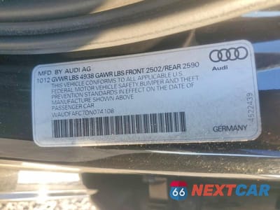 Zdjęcie 12 z 12 samochodu: 2013 AUDI A6 PREMIUM PLUS VIN:WAUDFAFC7DN074108 - miniatura