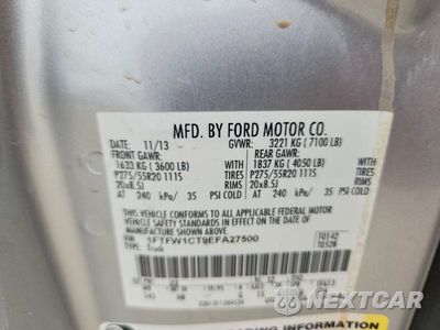 Zdjęcie 12 z 12 samochodu: 2014 FORD F150 SUPERCREW VIN:1FTFW1CT9EFA27500 - miniatura