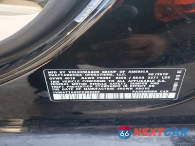 Zdjęcie 12 z 12 samochodu: 2015 VOLKSWAGEN PASSAT S VIN:1VWAT7A3XFC095359 - miniatura