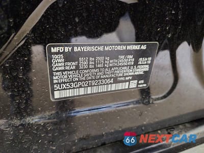 Zdjęcie 13 z 13 samochodu: 2026 BMW X3 30 XDRIVE VIN:5UX53GP02T9233064 - miniatura