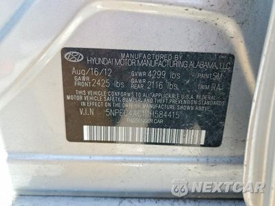 Zdjęcie 13 z 13 samochodu: 2013 HYUNDAI SONATA SE VIN:5NPEC4AC1DH584415 - miniatura
