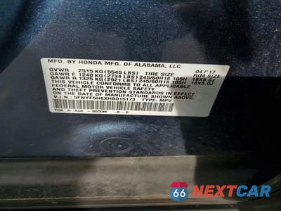 Zdjęcie 14 z 14 samochodu: 2017 HONDA PILOT EXL VIN:5FNYF5H6XHB015173 - miniatura