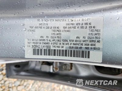 Zdjęcie 12 z 12 samochodu: 2020 MAZDA 3 SELECT VIN:3MZBPACL1LM115608 - miniatura