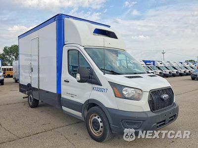 Czwarte zdjęcie samochodu z boku: 2023 FORD TRANSIT DELIVERY TRUCK VIN:1FDBW5ZG2PKA11029 - miniatura
