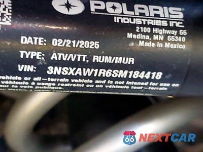Zdjęcie 10 z 10 samochodu: 2025 POLARIS RANGER 1500 UTILITY VEHICLE VIN:3NSXAW1R6SM184418 - miniatura