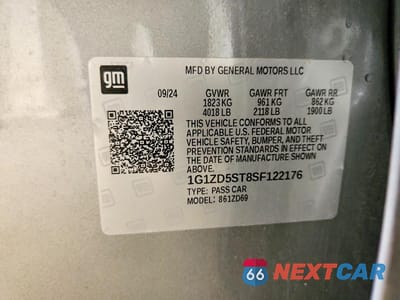 Zdjęcie 12 z 12 samochodu: 2025 CHEVROLET MALIBU LT VIN:1G1ZD5ST8SF122176 - miniatura