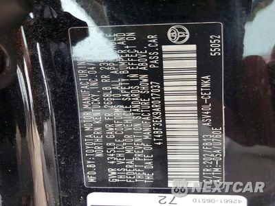 Zdjęcie 12 z 12 samochodu: 2010 TOYOTA CAMRY LE VIN:4T4BF3EK9AR017037 - miniatura