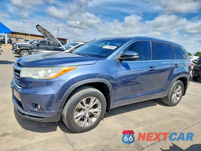 2014 TOYOTA HIGHLANDER XLE 5TDKKRFH3ES037715 - główne zdjęcie licytacji z USA - miniatura