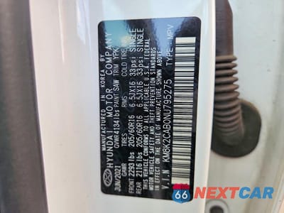 Zdjęcie 14 z 14 samochodu: 2022 HYUNDAI KONA SE VIN:KM8K2CAB0NU795275 - miniatura