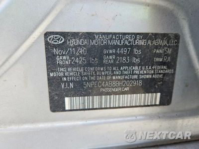 Zdjęcie 13 z 13 samochodu: 2011 HYUNDAI SONATA LIMITED 2.0T VIN:5NPEC4AB8BH202918 - miniatura