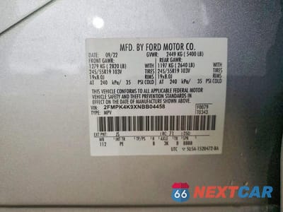 Zdjęcie 12 z 12 samochodu: 2022 FORD EDGE TITANIUM- R&D- CLN TITLE- PRI FLEET VIN:2FMPK4K9XNBB04458 - miniatura