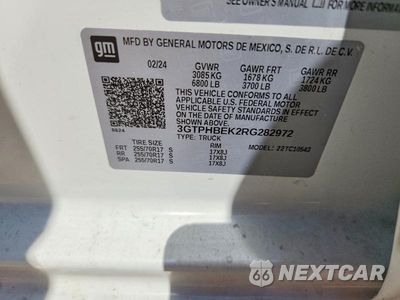 Zdjęcie 12 z 12 samochodu: 2024 GMC SIERRA C1500 SLE VIN:3GTPHBEK2RG282972 - miniatura