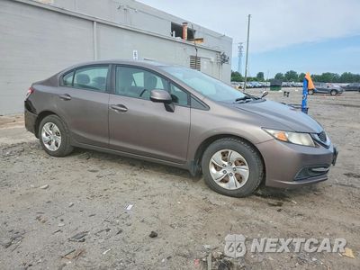 Czwarte zdjęcie samochodu z boku: 2013 HONDA CIVIC LX VIN:2HGFB2F51DH509908 - miniatura