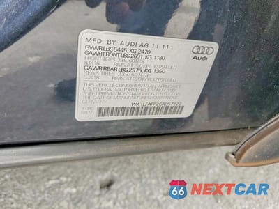 Zdjęcie 13 z 13 samochodu: 2012 AUDI Q5 PREMIUM PLUS VIN:WA1LFAFP2CA057122 - miniatura