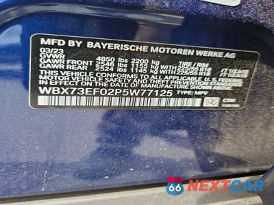 Zdjęcie 13 z 13 samochodu: 2023 BMW X1 XDRIVE28I VIN:WBX73EF02P5W77125 - miniatura