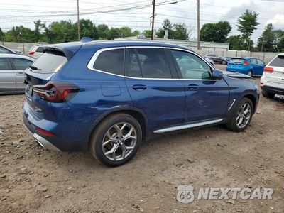Trzecie zdjęcie samochodu z tyłu: 2022 BMW X3 XDRIVE30I VIN:5UX53DP09N9M16804 - miniatura