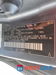 Zdjęcie 13 z 13 samochodu: 2022 TOYOTA HIGHLANDER HYBRID LE VIN:5TDZARAH5NS515707 - miniatura