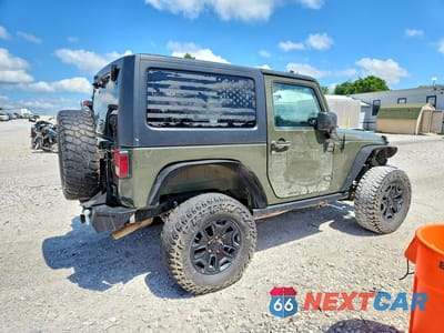 Trzecie zdjęcie samochodu z tyłu: 2016 JEEP WRANGLER SPORT VIN:1C4AJWAG8GL137258 - miniatura