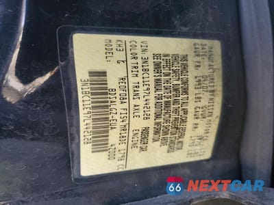 Zdjęcie 12 z 12 samochodu: 2007 NISSAN VERSA 1.8 S VIN:3N1BC11E97L442128 - miniatura