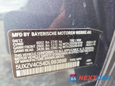 Zdjęcie 14 z 14 samochodu: 2013 BMW X5 XDRIVE35I VIN:5UXZV4C54DL993898 - miniatura