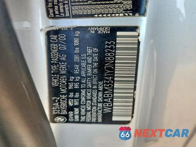 Zdjęcie 12 z 12 samochodu: 2000 BMW 323 CI VIN:WBABM3341YJN88233 - miniatura