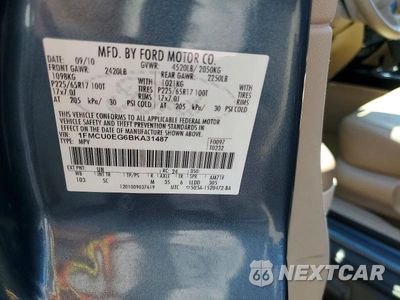 Zdjęcie 13 z 13 samochodu: 2011 FORD ESCAPE LIMITED VIN:1FMCU0EG6BKA31487 - miniatura