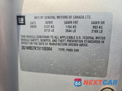 Zdjęcie 12 z 12 samochodu: 2009 CHEVROLET IMPALA LS VIN:2G1WB57K791109364 - miniatura