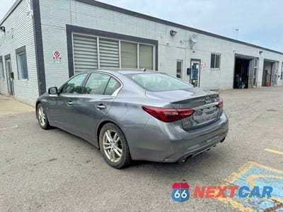 Trzecie zdjęcie samochodu z tyłu: 2018 INFINITI Q50 3.0T LUXE VIN:JN1EV7AR6JM611757 - miniatura