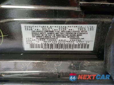 Zdjęcie 12 z 12 samochodu: 2023 NISSAN SENTRA SV VIN:3N1AB8CV5PY224470 - miniatura
