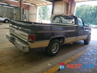 Trzecie zdjęcie samochodu z tyłu: 1986 CHEVROLET C10 VIN:1GCDC14H5GF341755 - miniatura