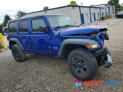 Czwarte zdjęcie samochodu z boku: 2019 JEEP WRANGLER UNLIMITED SPORT VIN:1C4HJXDG2KW559808 - miniatura
