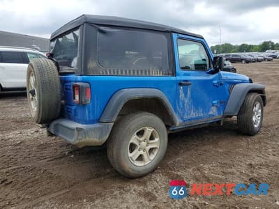 Trzecie zdjęcie samochodu z tyłu: 2022 JEEP WRANGLER SPORT VIN:1C4GJXAGXNW223148 - miniatura