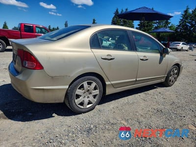 Trzecie zdjęcie samochodu z tyłu: 2007 HONDA CIVIC LX VIN:1HGFA16597L013999 - miniatura