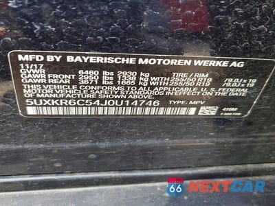 Zdjęcie 13 z 13 samochodu: 2018 BMW X5 XDRIVE50I VIN:5UXKR6C54J0U14746 - miniatura