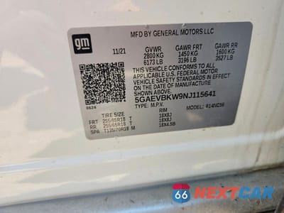 Zdjęcie 12 z 12 samochodu: 2022 BUICK ENCLAVE PREMIUM VIN:5GAEVBKW9NJ115641 - miniatura